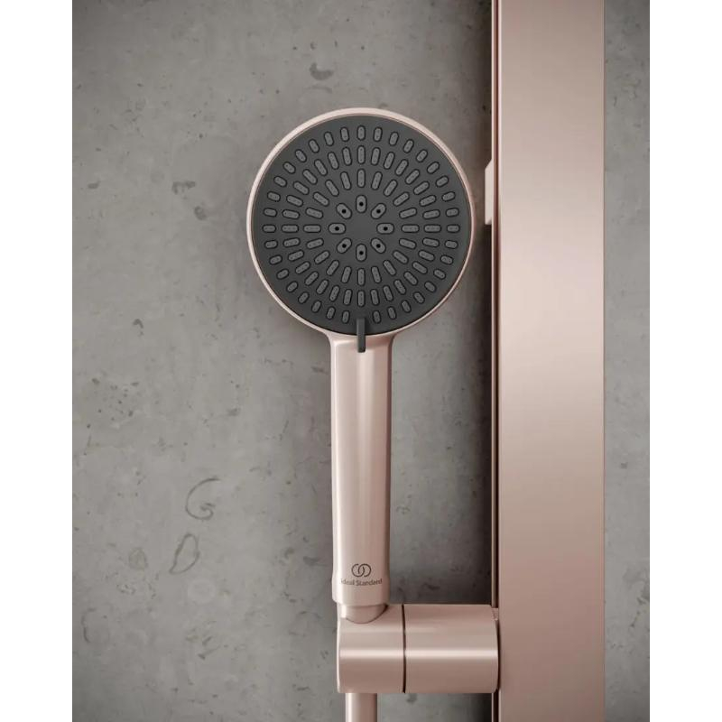 Pară de duș Ideal Standard, Idealrain Alu+, 2 jeturi, Φ10 cm, rose mat